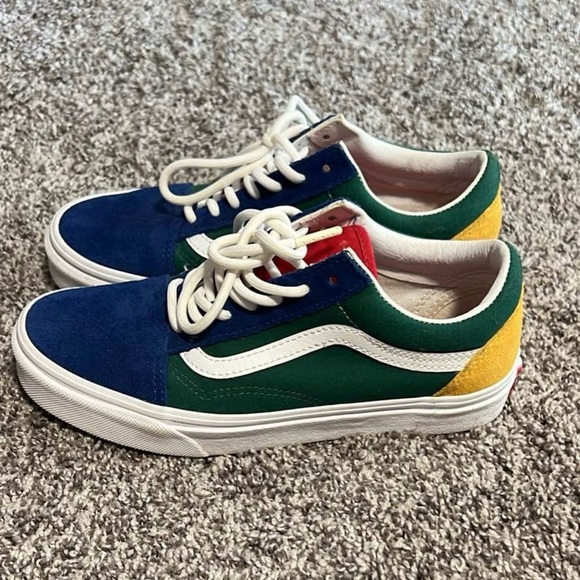 Vans Multicolor Sneakers - Blue, Green, Yellow, Red - Picture 1 of 2